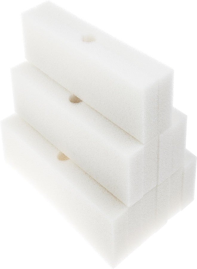 THREELIN Replacement White Foam Filter Pads Fits Fluval FX4 / FX5 / FX6, Aquarium Bio Sponge Foam Filter Pads (Pack of 12) - Image 1